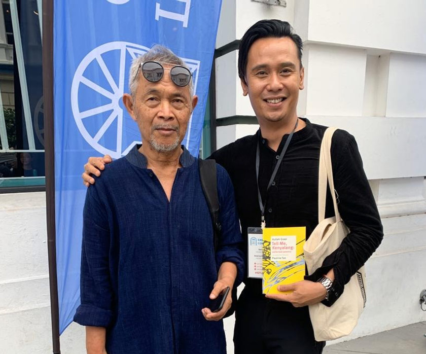 Kulleh bersama sasterawan Indonesia, Goenawan Mohammed