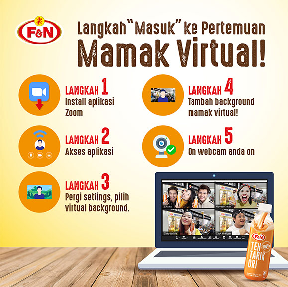 F&N kini melancarkan kempen 'Mamak Virtual Terbesar Teh Tarik Ori F&N'.