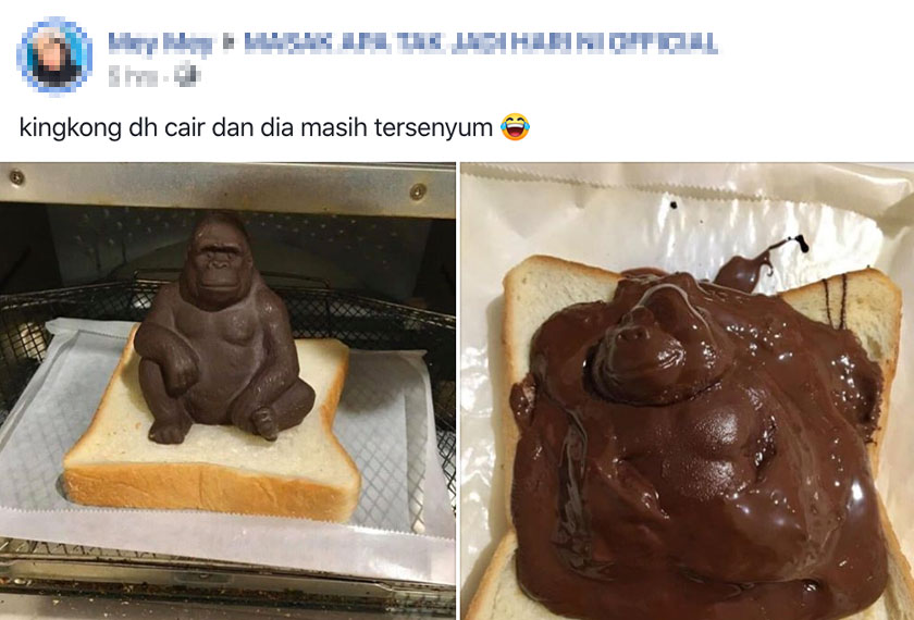 Seorang netizen berkongsi bagaimana hasil resepi ketika PKP