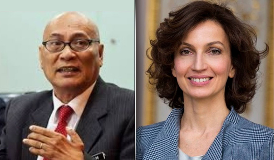 Nor Hisham A Dahlan (kiri) dan Audrey Azoulay akan sampai ucapan pada pelancaran Kuala Lumpur Ibu Kota Dunia esok.