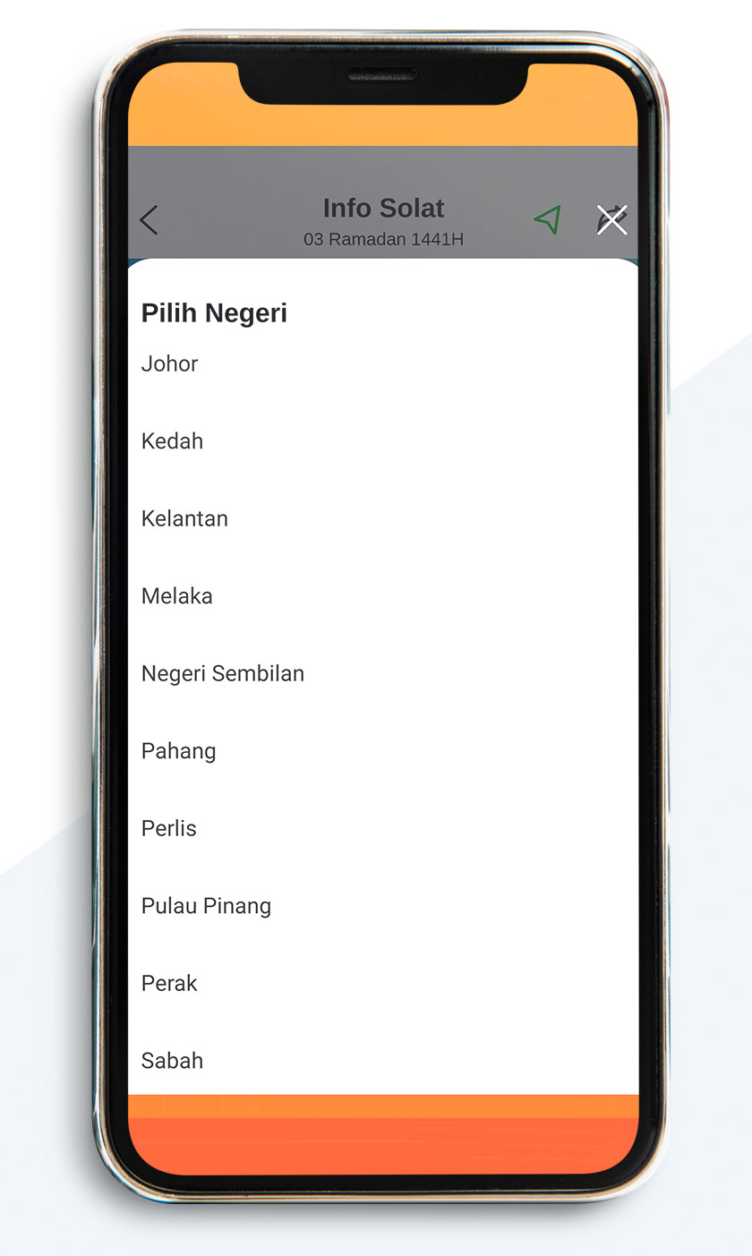 Aplikasi Info Solat ini memperincikan waktu azan di lokasi pilihan anda.