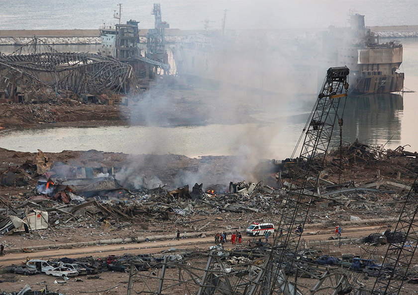 A powerful explosion in Beirut, Lebanon has killed at least 80 people and injuring nearly 4,000 with officials expecting the numbers to rise - file pic