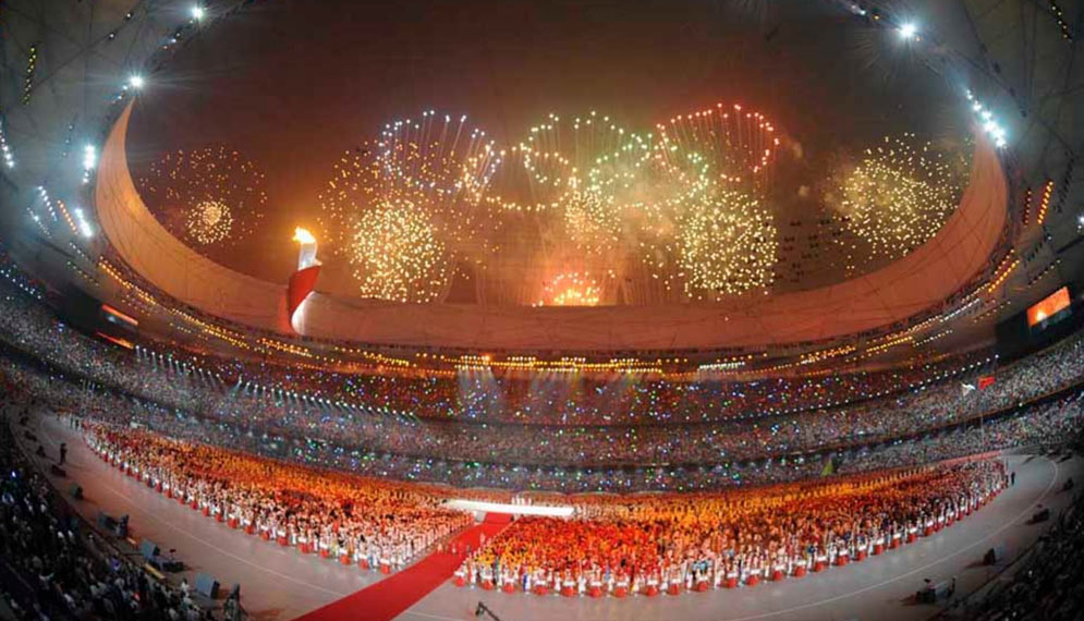 Kejohanan sukan Olimpik Beijing 2008 sarat dengan elemen nombor lapan.