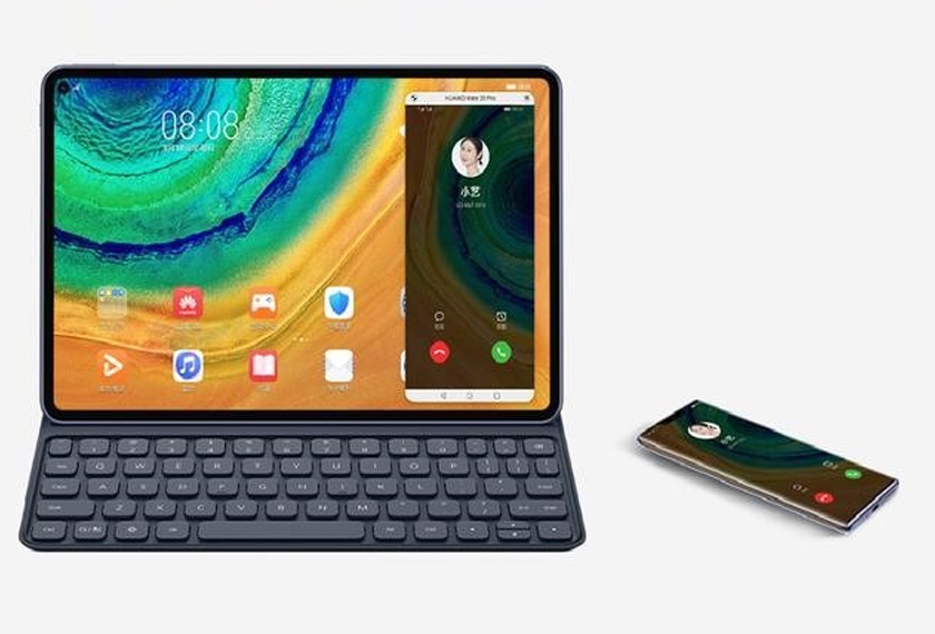 Pengguna boleh lakukan operasi telefon pintar melalui tablet HUAWEI dengan sambungan dan fungsi NFC.