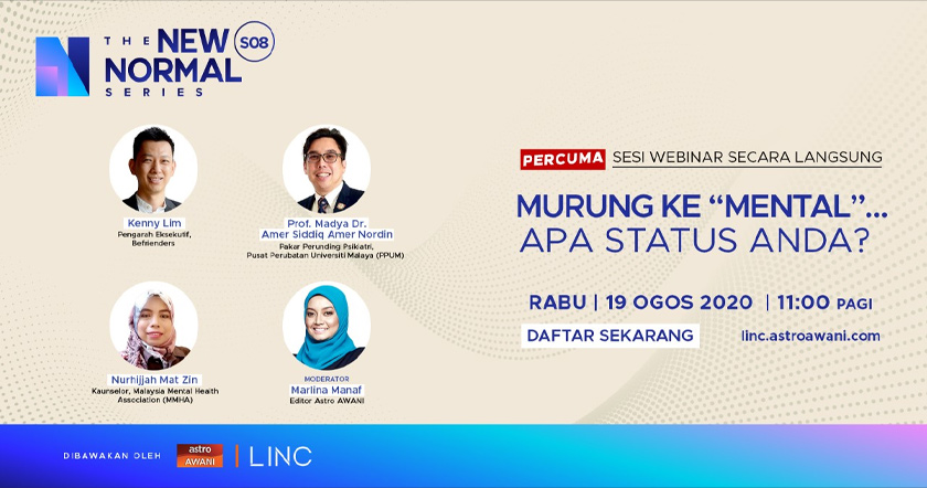 Ketika perlindungan kesihatan fizikal menjadi perhatian utama ketika ini, PBB juga memberi amaran bahawa wabak COVID-19 juga menyebabkan tekanan mental membabitkan sejumlah besar populasi penduduk dunia.