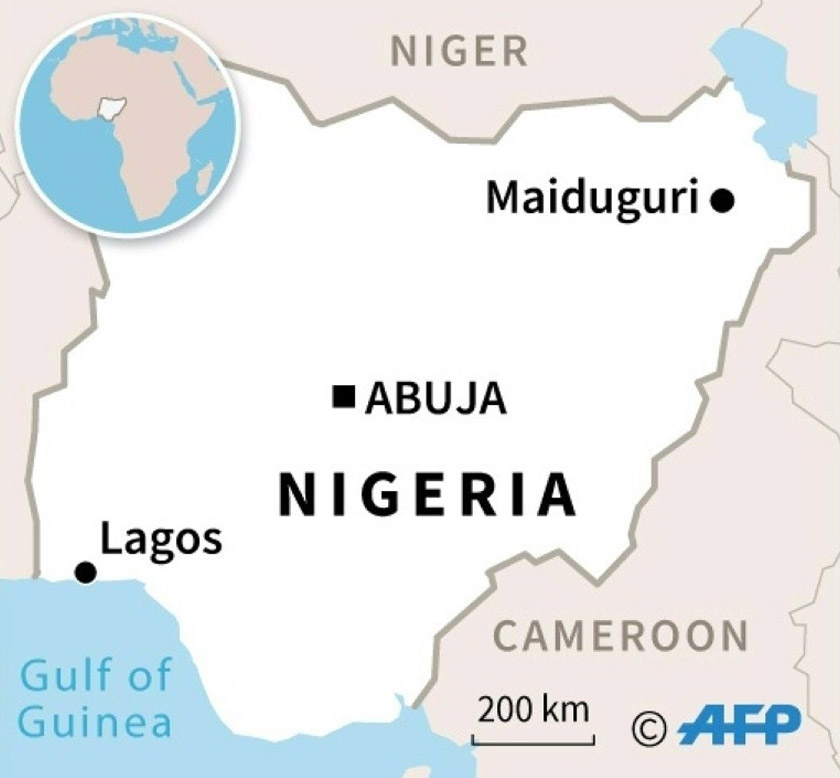 The attack was waged on villages outside Borno state's capital Maiduguri. AFPpic