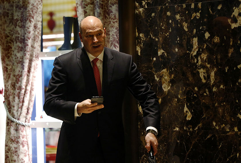 Gary Cohn, Goldman Sachs Group Inc president and chief operating officer, arrives for a meeting at Trump Tower to speak with U.S. President-elect Donald Trump in New York, U.S., November 29, 2016. REUTERS/Lucas Jackson