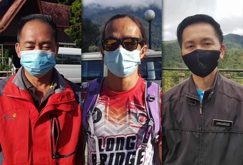 (Dari kiri) Matthew Philips, Aten Yuken dan Januarius Shaftang.