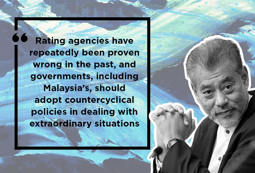 Prof Jomo K Sundaram has warned against overly depending on credit rating agencies to decide whether to increase public spending to counter the effects of the Covid-19 epidemic. AWANIpic