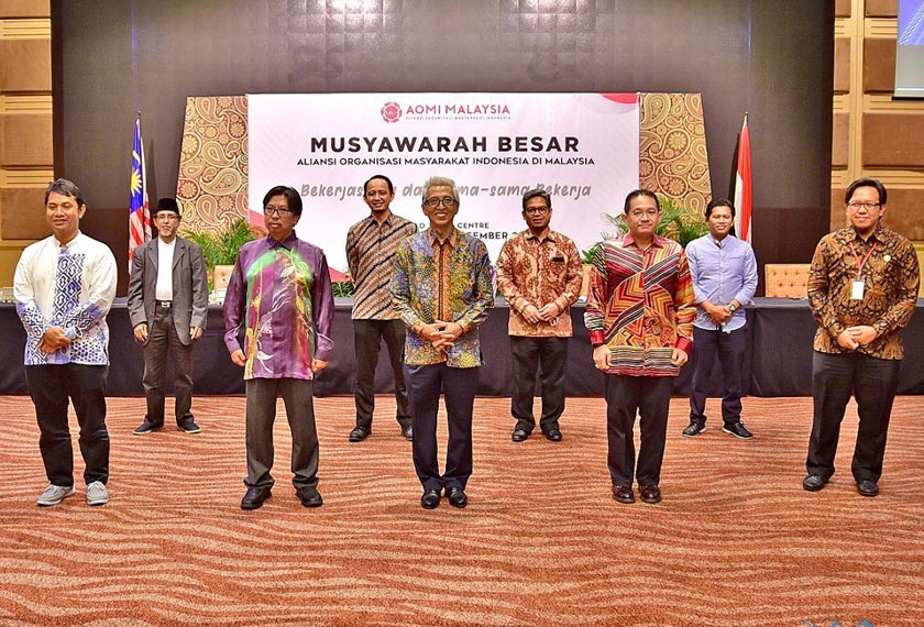 Musyawarah Besar Himpunan Masyarakat Sumatera Utara (Himasu) malaysia dan Aliansi Organisasi Masyarakat Indonesia (AOMI) . - Gambar FB WTC