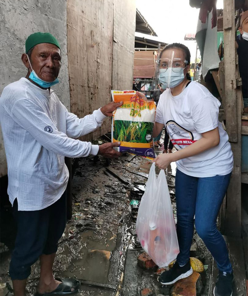 Profiling data kelompok sasar dikumpul melalui sistem atas talian dan pembelian barangan untuk sumbangan juga dilakukan sepenuhnya secara atas talian. - Foto Suspended Meal