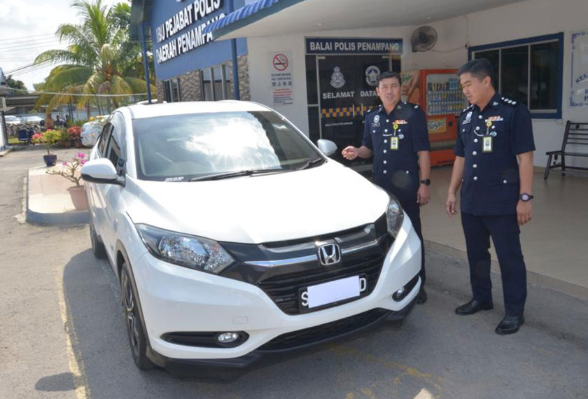 Polis telah merampas semula barangan yang dicuri termasuk sebuah Honda HRV. Astro AWANI