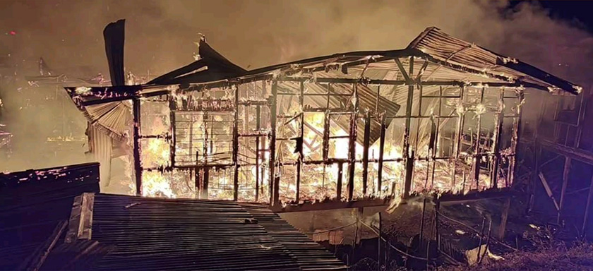 Tiada sebarang kecederaan atau kemalangan jiwa dilaporkan dalam kebakaran ini. Foto Astro AWANI