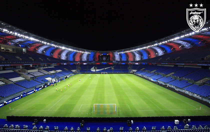 Gambaran bahagian dalam stadium berkapasiti 40,000 penonton. - Facebook/JDT