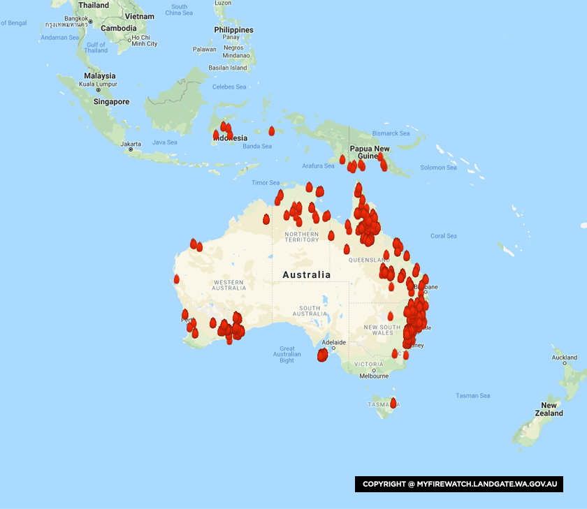 Australia... Satu benua terbakar