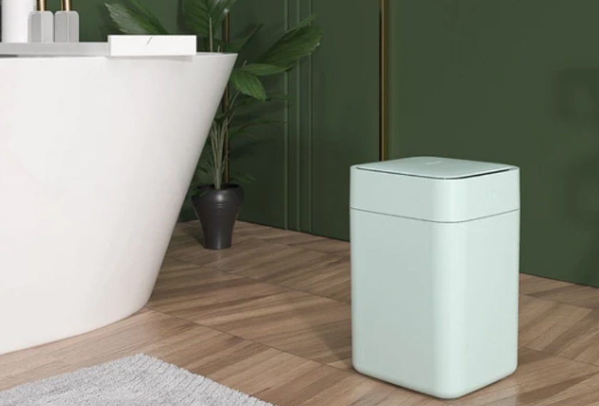 Hanya satu butang, tong sampah ini boleh mengikat beg plastik sampah secara automatik.