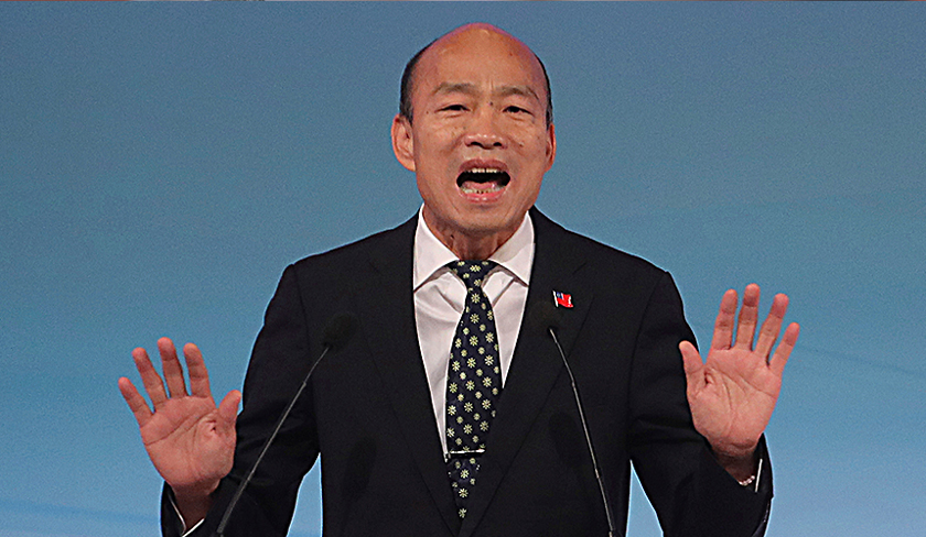 Han mencapai populariti di Taiwan selepas menang jawatan Datuk Bandar Kaohsiung, kubu kuat parti pemerintah DPP. Foto: AP