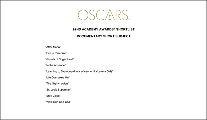 92nd Academy Award