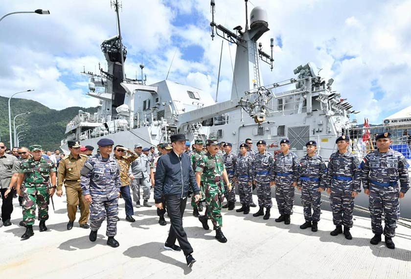 Presiden Joko Widodo mengunjungi Natuna pada awal tahun ini. Foto Instagram @jokowi