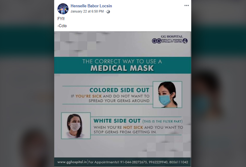 Screenshot of the Facebook post - AFPpic