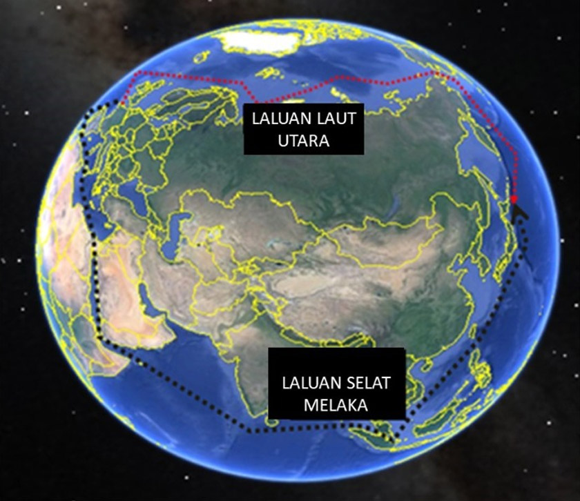 Laluan NAP (Sumber diubahsuai dari GoogleMaps)