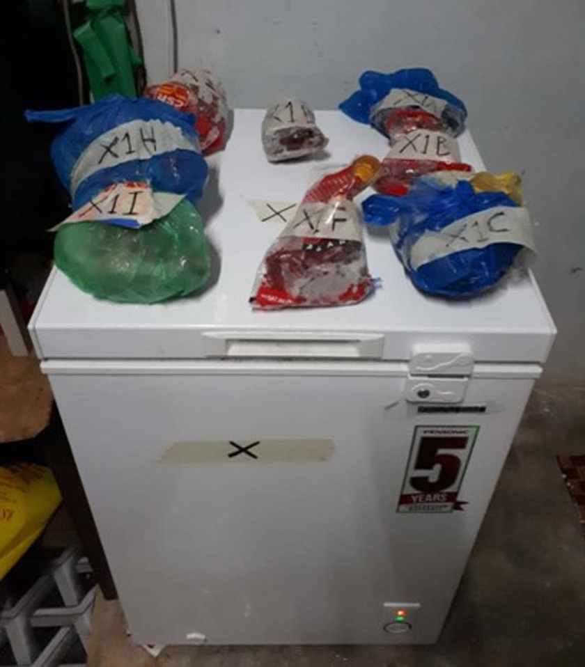 Antara anggota badan haiwan liar yang ditemukan dalam peti sejuk beku - Gambar PERHILITAN