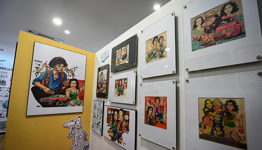 Rumah Kartun dan Komik Malaysia mempamerkan lebih 500 karya kartunis tempatan terkenal antaranya 'Raja Kartun Malaysia', Allahyarham Rejabhad, Datuk Mohammad Nor Khalid atau LAT, Sulaiman Awang, Raja Hamzah dan Osman Baru. --fotoBERNAMA
