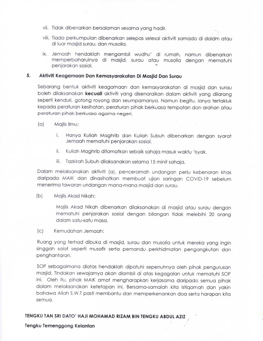 Kenyataan media MAIK