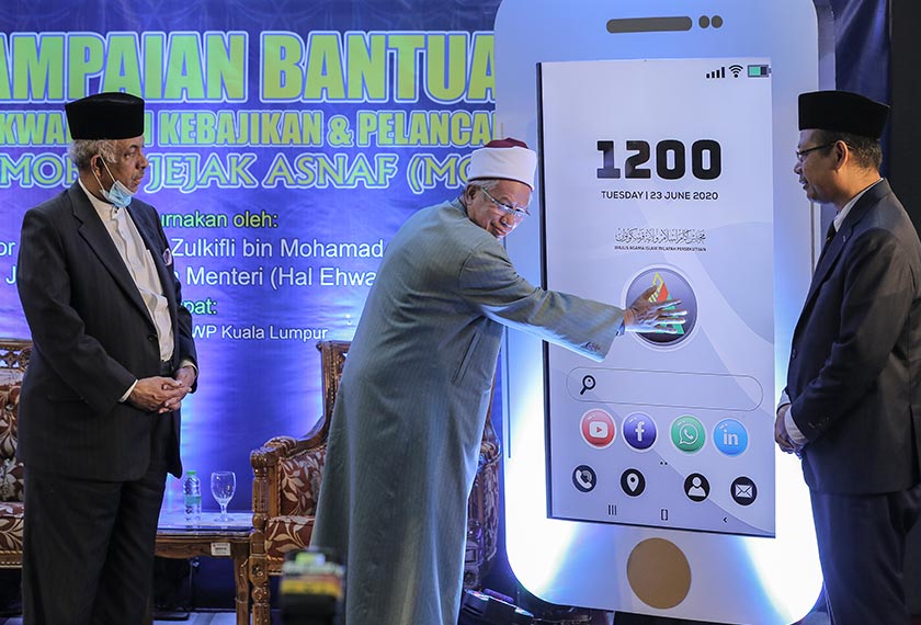 Majlis Agama Islam Wilayah Persekutuan (MAIWP) hari ini melancarkan Aplikasi Mobile Jejak Asnaf (MoJA) - Foto Astro AWANI