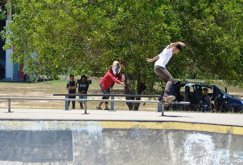 Mohd Iqmal Ishak seringkali menjadikan Sibu Gateway sebagai tempat untuk mengasah kemahirannya dalam sukan ini. -Gambar Astro AWANI