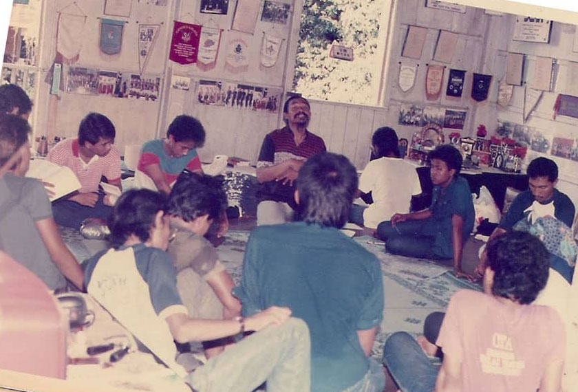 Rumah yang disediakan Marzuki untuk markas perkumpulan, penginapan, ruang pembacaan, sudut diskusi dan aktiviti Grup Teater Asyik. - Gambar Ihsan Mohd Saberi Muda