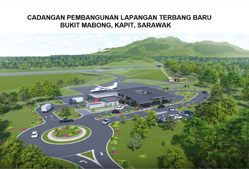 Gambaran grafik Lapangan Terbang Bukit Mabong