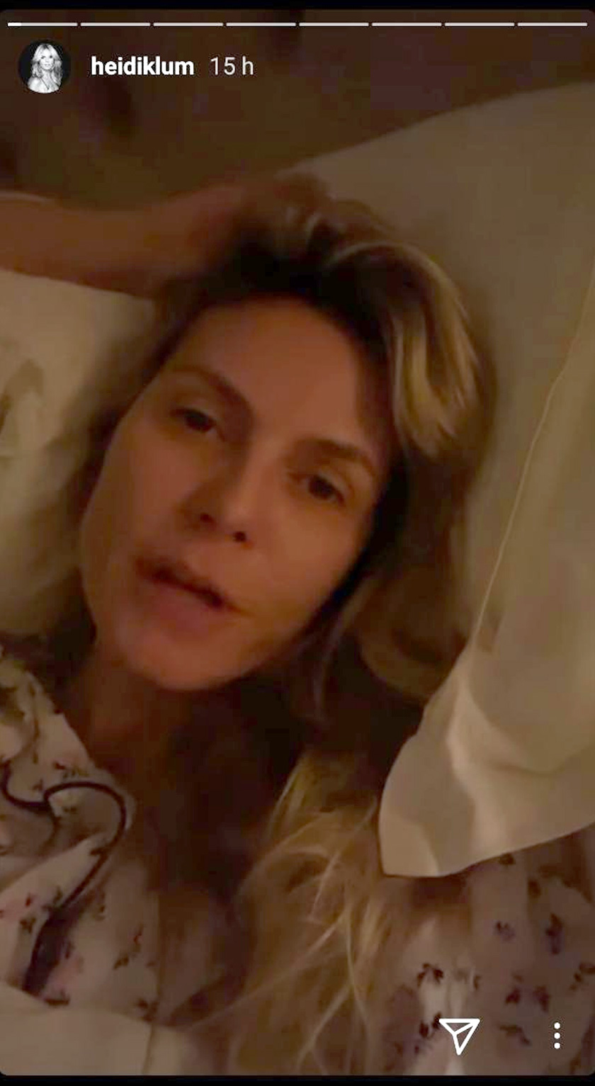 Heidi Klum mengadu demam namun gagal jalani saringan.