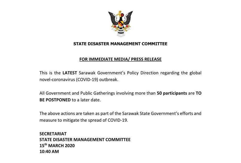 Sarawak mencatat 11 lagi kes jangkitan COVID-19 menjadikan 20 kes direkodkan sejak Jumaat lepas.
