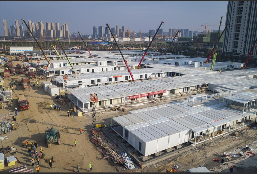 China membina kompleks Hospital Huoshenshan yang siap dalam beberapa hari sahaja ketika COVID-19 memuncak di Wuhan.