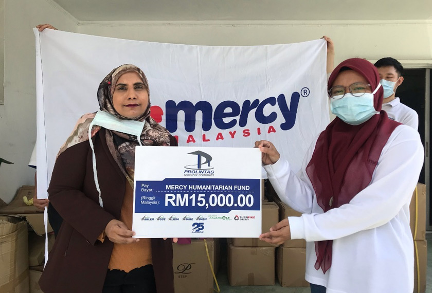 PROLINTAS turut serta beri bantuan kepada barisan hadapan COVID-19