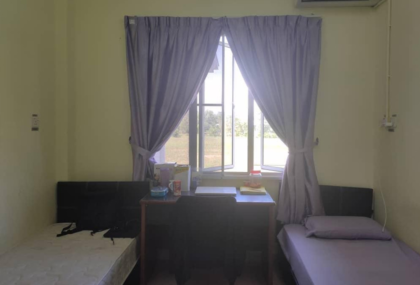 Suasana bilik kuarantin di PULAKOP, Kinarut, Sabah. - Foto Ihsan Ahmad Saffuan