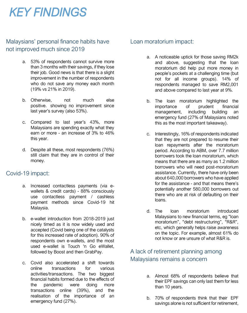 Hampir 61 peratus peminjam tidak tahu atau pasti tentang istilah (R&R), menurut laporan kaji selidik itu lagi
