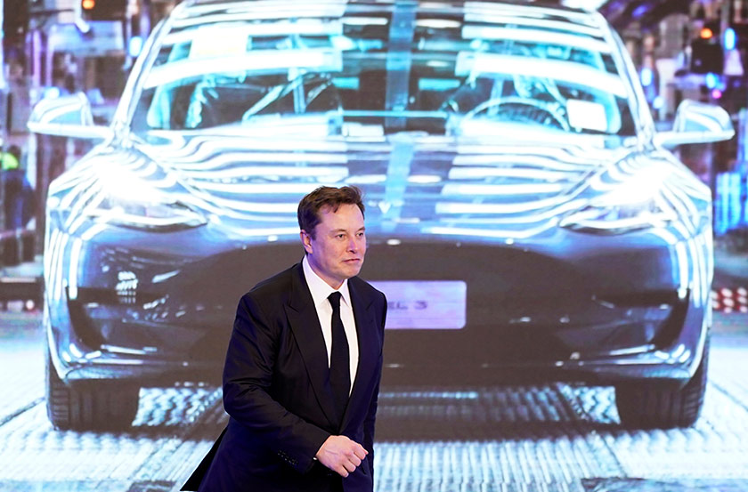 Musk, 49 tahun, menambah kekayaannya sebanyak AS$7.2 bilion (RM29.4 bilion) pada Isnin berikutan lonjatan saham terbaharu Tesla.