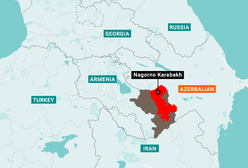The nations, both former Soviet Union republics, have had long-standing territorial conflicts that goes back to the late 1980s.
