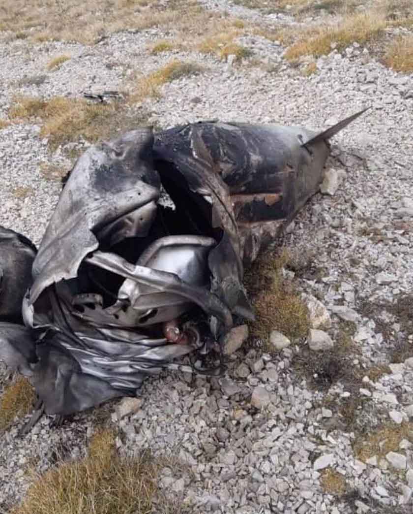  A view shows what is said to be the wreckage of a SU-25 warplane of the Armenian air forces shot down during fighting over the breakaway region of Nagorno-Karabakh. REUTERSpic