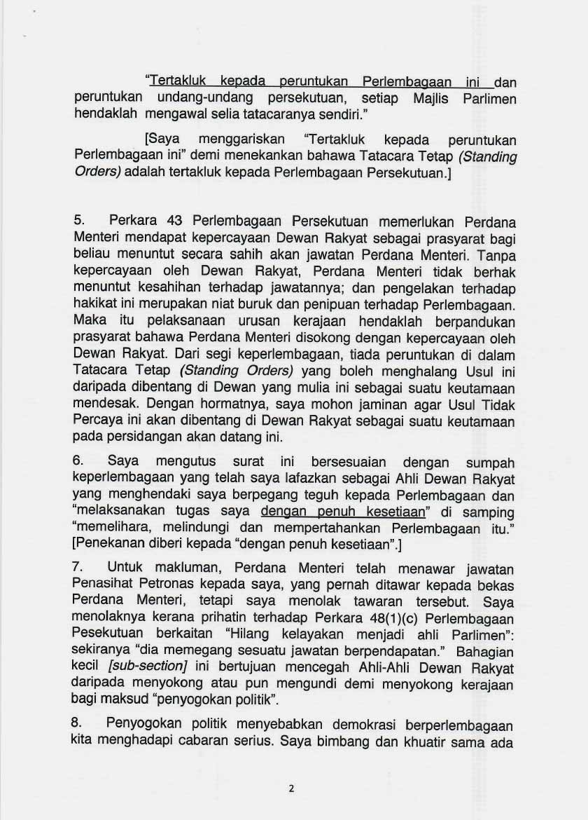 Surat Tengku Razaleigh
