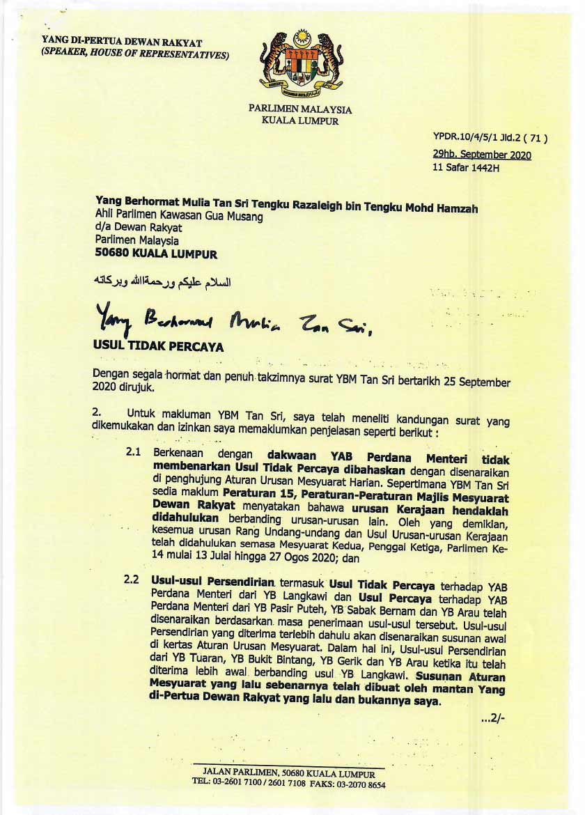 Jawapan Azhar kepada Ku Li