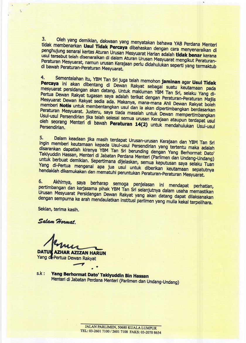 Jawapan Azhar kepada Ku Li