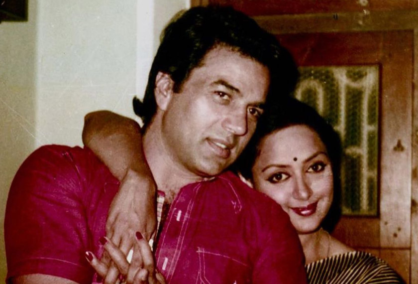 Kenangan di zaman muda Hema Malini dan Dharmendra. - Gambar Instagram IMESHADOEL