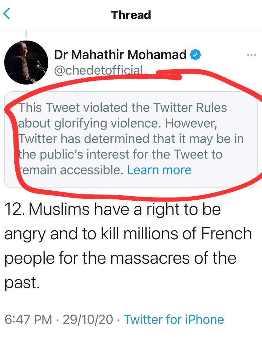 Ciapan Tun Dr Mahathir yang disembunyikan laman Twitter