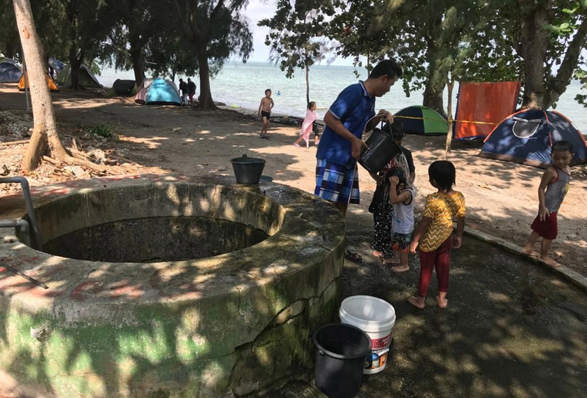 Perigi menjadi 'penyelamat' kepada bekalan air di Pulau Besar 