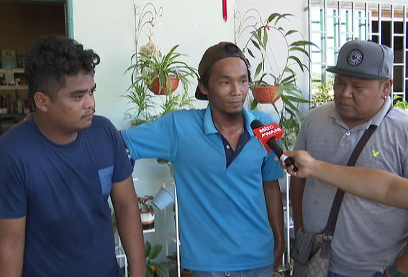 Alif Hamzah (tengah) berkata peluang pekerjaan perlu diperbanyakan di negeri Sabah 