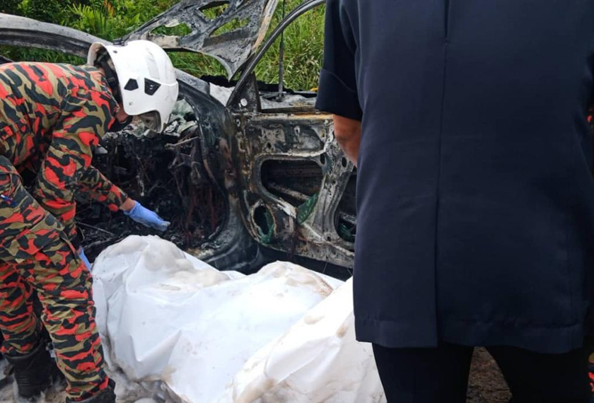 Melalui maklumat keluarganya, mangsa dikenali sebagai Ong Yean Tong, 48. - Foto JBPM