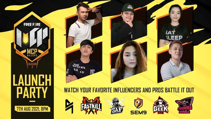 Free Fire MCP Majors Season 2 Launch Party